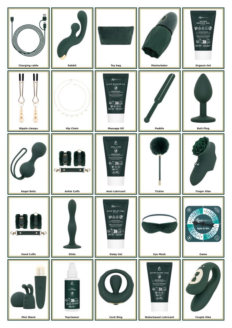 Les 24 surprises du calendrier The Naughty & Nice 2026, visuel publié sur la fiche produit
